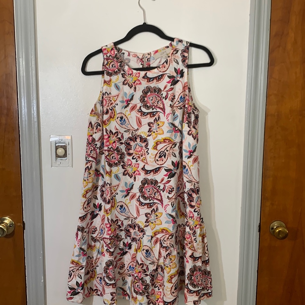 Loft floral casual shift dress